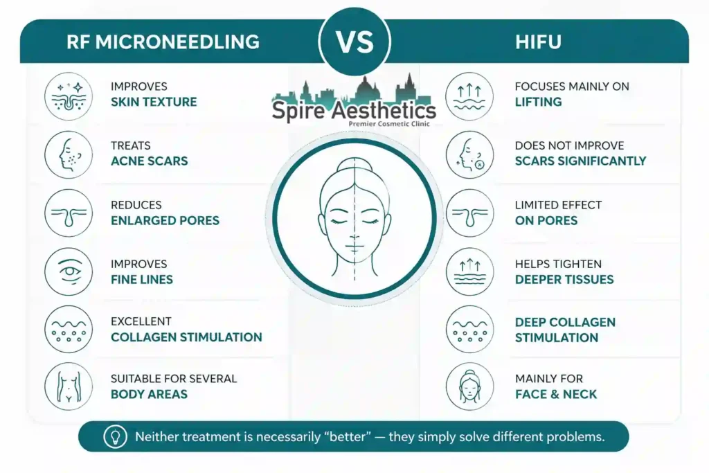 RF Microneedling vs HIFU: Which Treatment Gives Better Results Portsmouth?